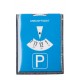 Parkscheibe / Parkkarte blaue Zone - Flotter Flitzer - rot / weiss