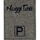 Parkscheibe / Parkkarte blaue Zone - Nuggi Taxi - grau / blau