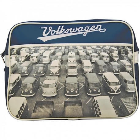Retro Bag Volkswagen Original - blau mit schwarz weiss