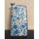 Okalosa Lederportemonnaie - Blue Flowers