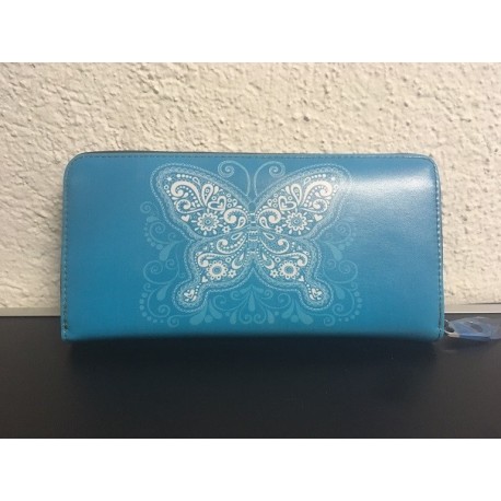 Okalosa Lederportemonnaie - Butterfly Blue