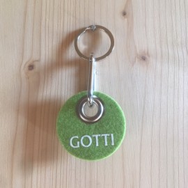 Filz Schlüsselanhänger Gotti - grün