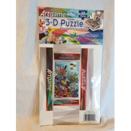 3-D Puzzle 60 Stück  mit kleiner Faltschachtel Wasserwelten