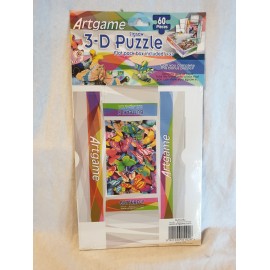 3-D Puzzle 60 Stück  mit kleiner Faltschachtel Schmetterlinge