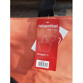 Reisenthel shopper M blau mit orange Polyestergewebe